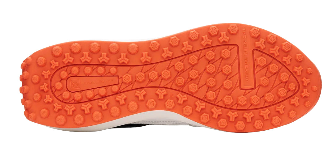 Duca Del Cosma Davanti 2 Spikeless Golf Shoes - SAMPLE - White / Navy / Orange