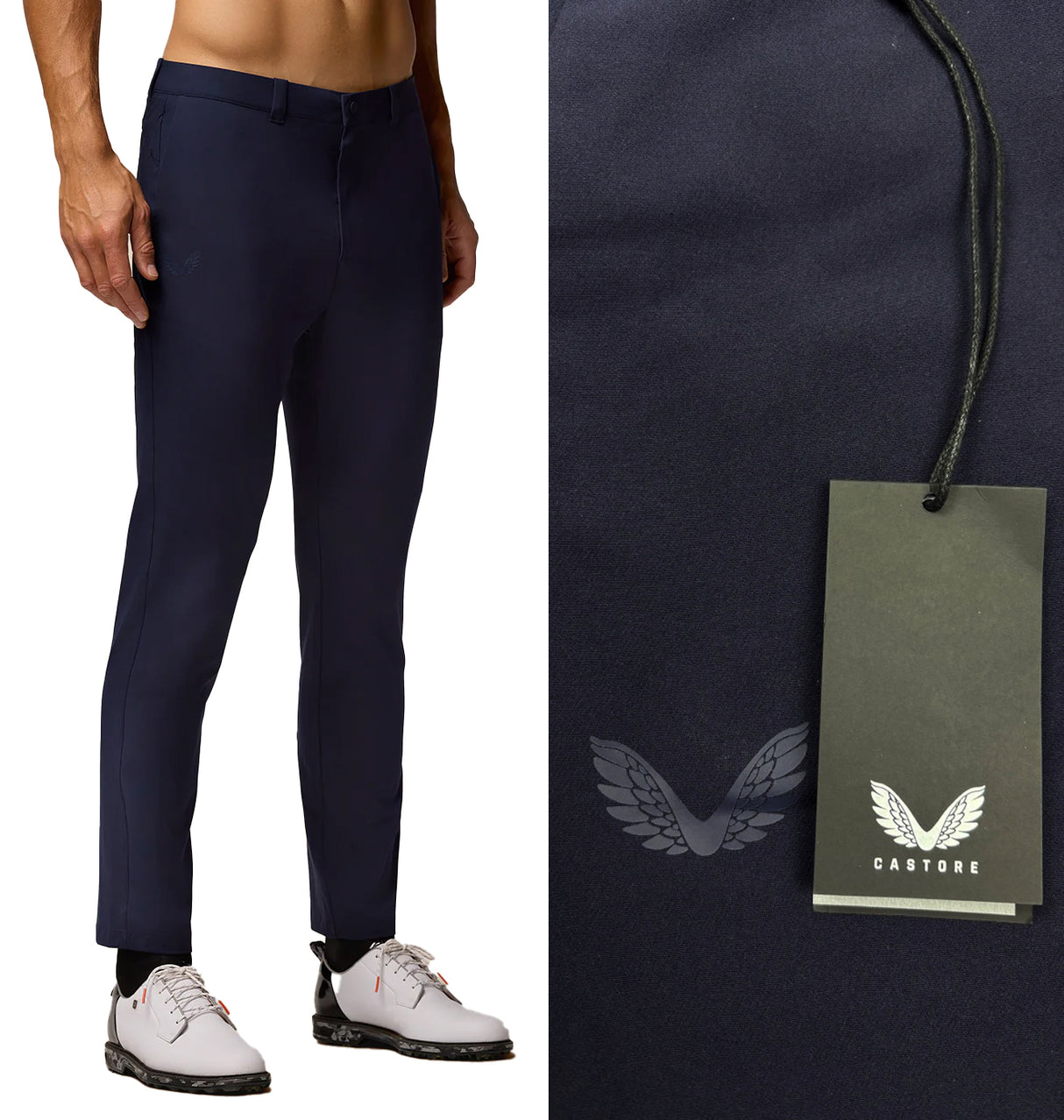 Castore Tech Stretch 5 Pocket Tapered Golf Trousers - Midnight Navy