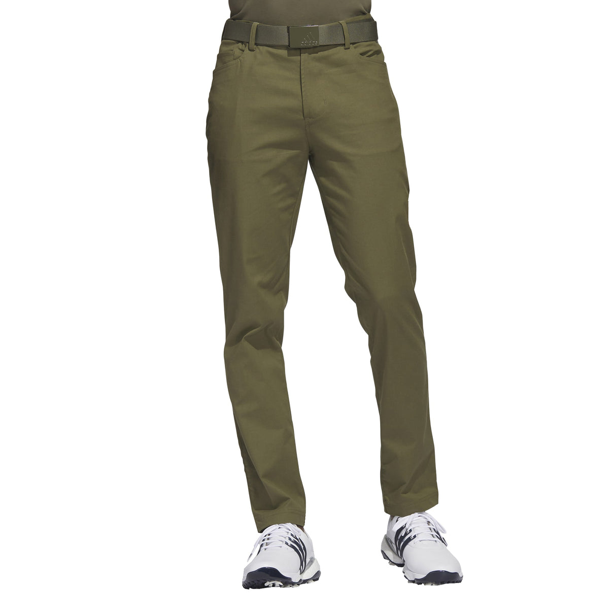 Adidas Golf Go-To 5 Pocket Tapered Golf Trousers - Olive Strata