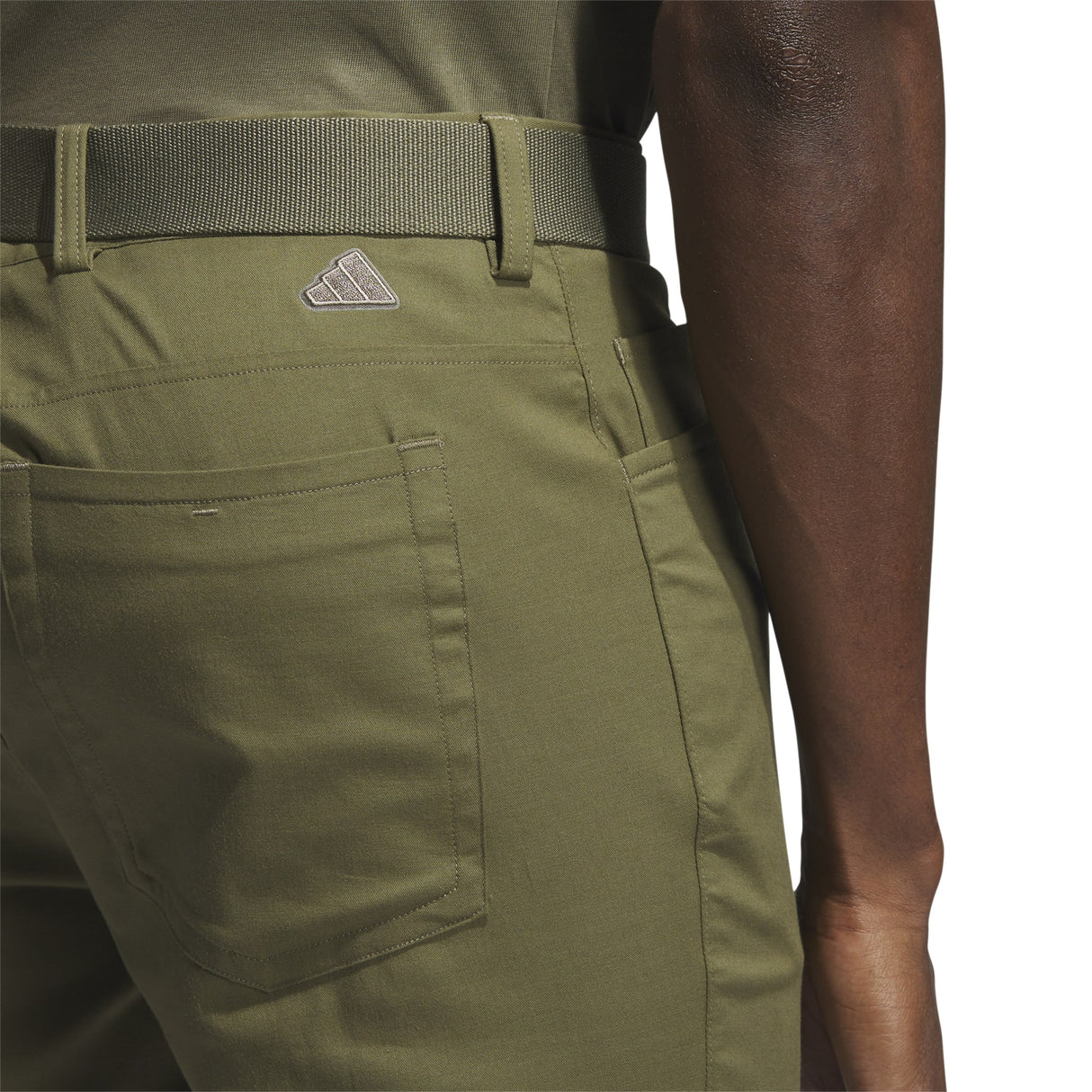 Adidas Golf Go-To 5 Pocket Tapered Golf Trousers - Olive Strata