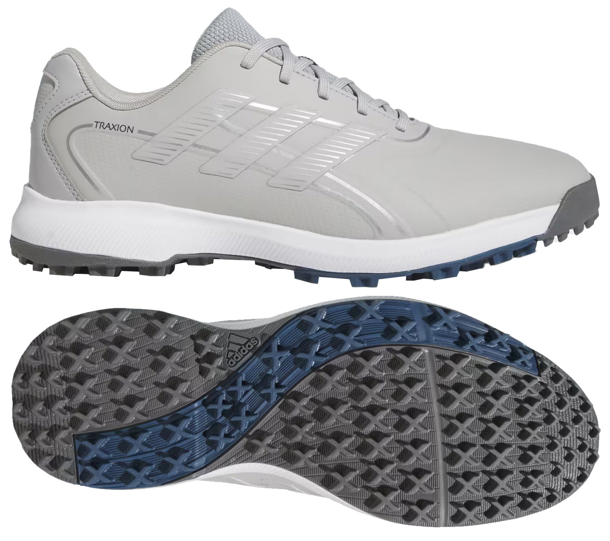 Adidas Traxion Lite Max Spikeless Golf Shoes - Wide Fit - Grey