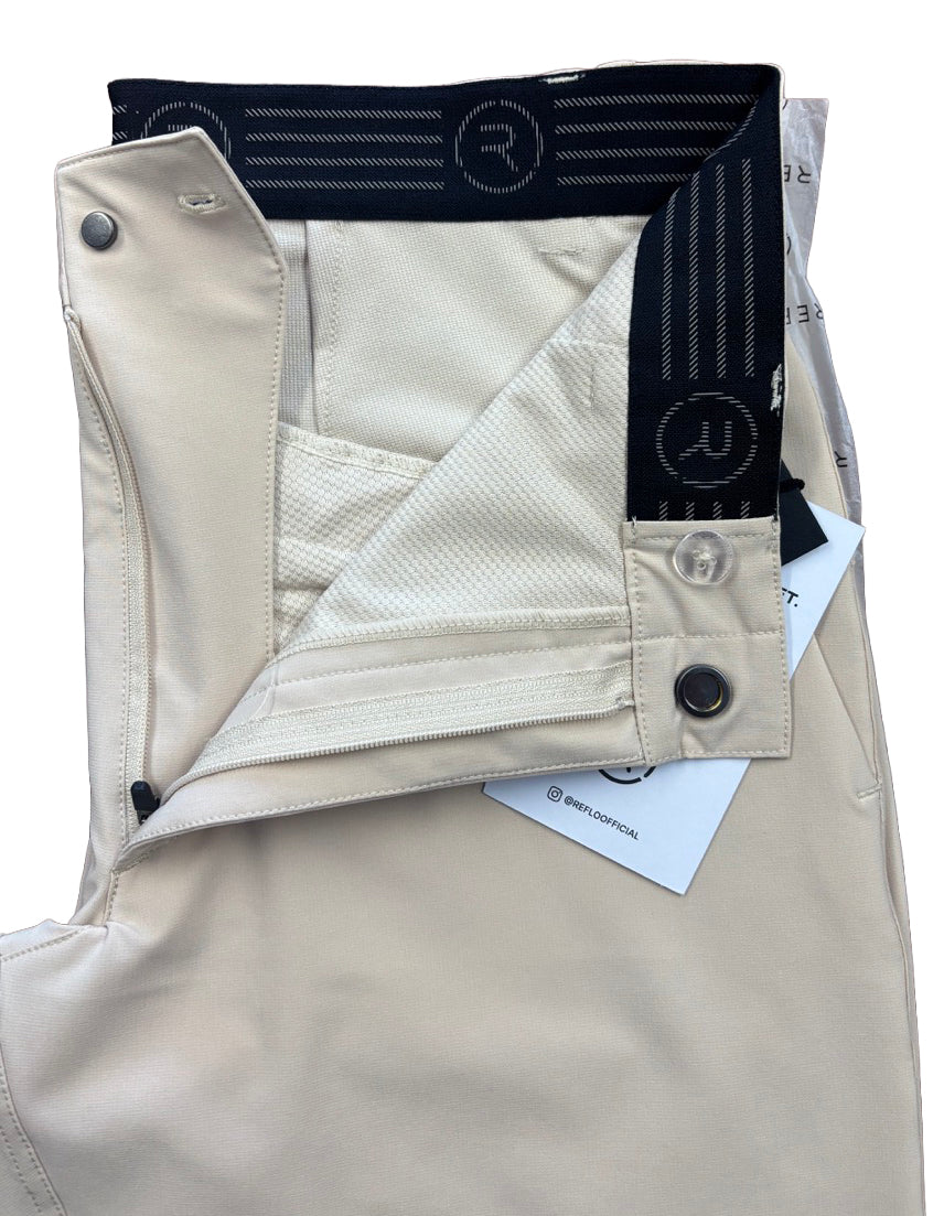 Reflo Sindra 2.0 Performance Stretch Tapered Golf Trousers - Sand