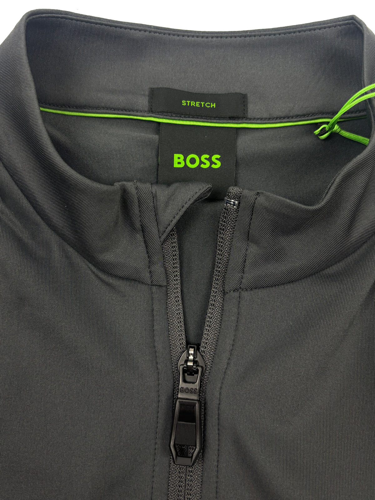 BOSS Golf Performance Stretch Lightweight 1/4 Zip Midlayer - Grey