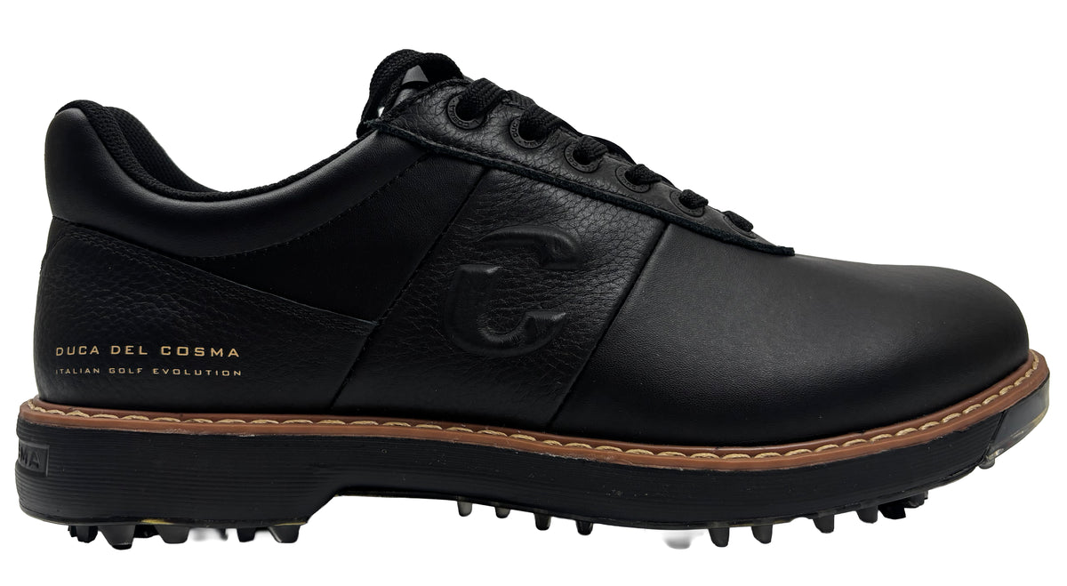 Duca Del Bosco Spiked Golf Shoes - SAMPLE - Black