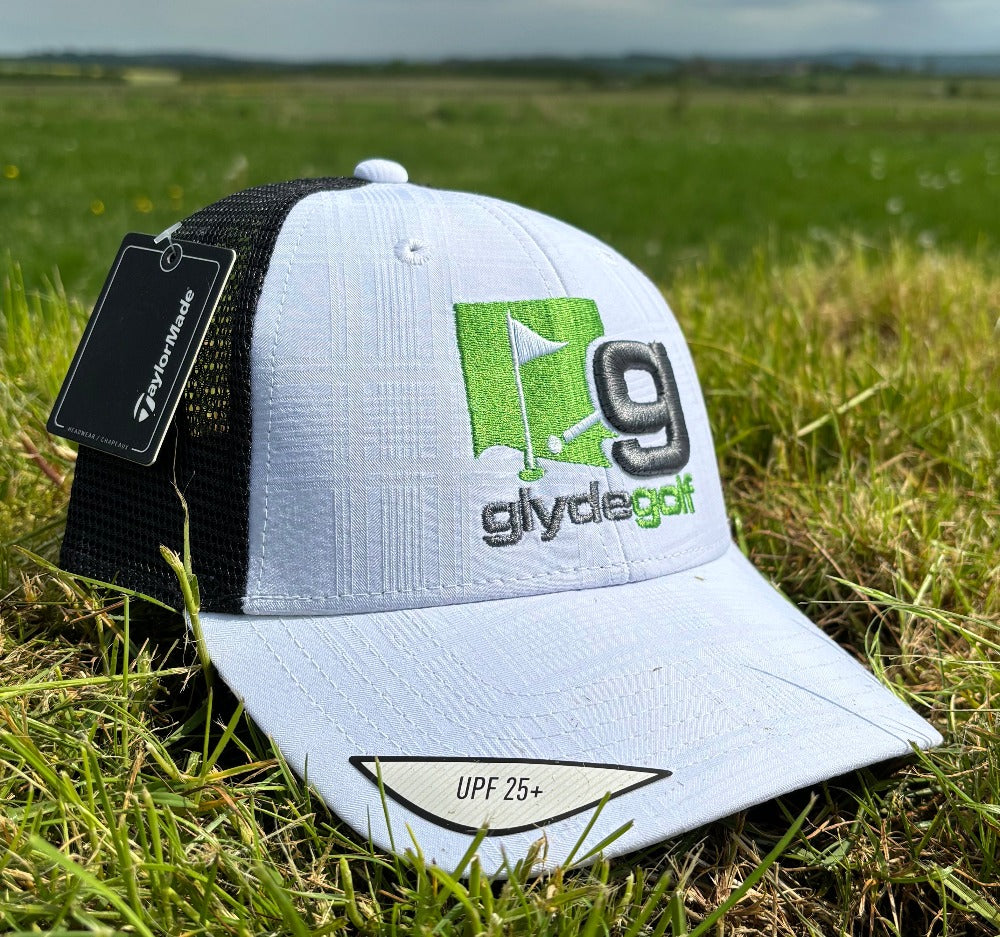 Glyde Golf X Taylormade Tour Trucker Performance Mesh Cap - White / Black