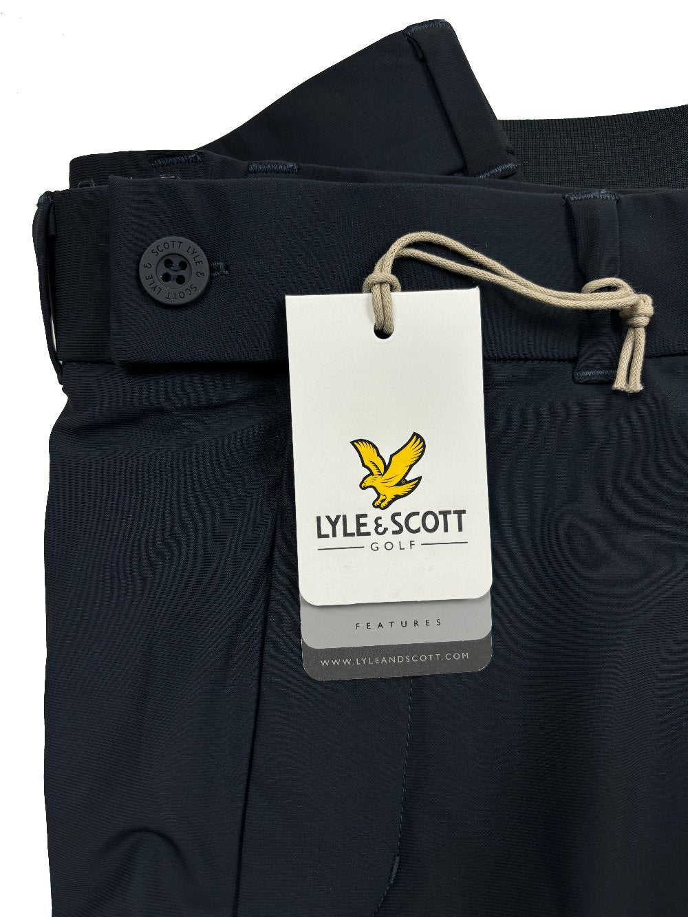 Lyle & Scott Golf Airlight Modern Cuffed Jogger Golf Trousers - Dark Navy