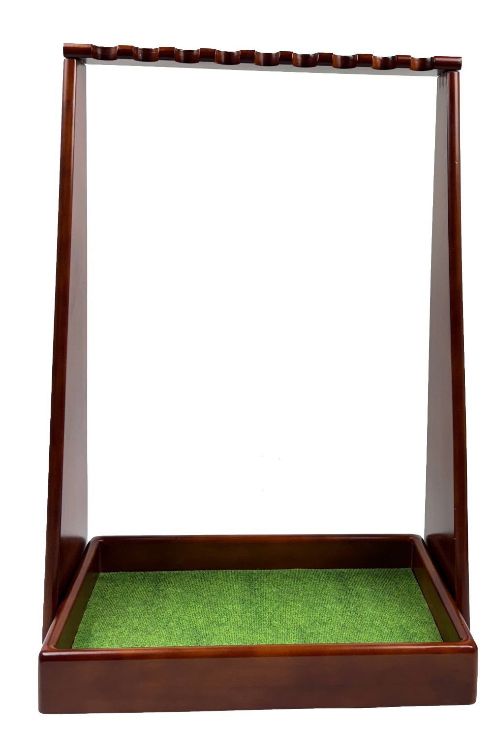 Perfect Practice Golf Luxury Wooden Putter Stand - Holds 6 Putters