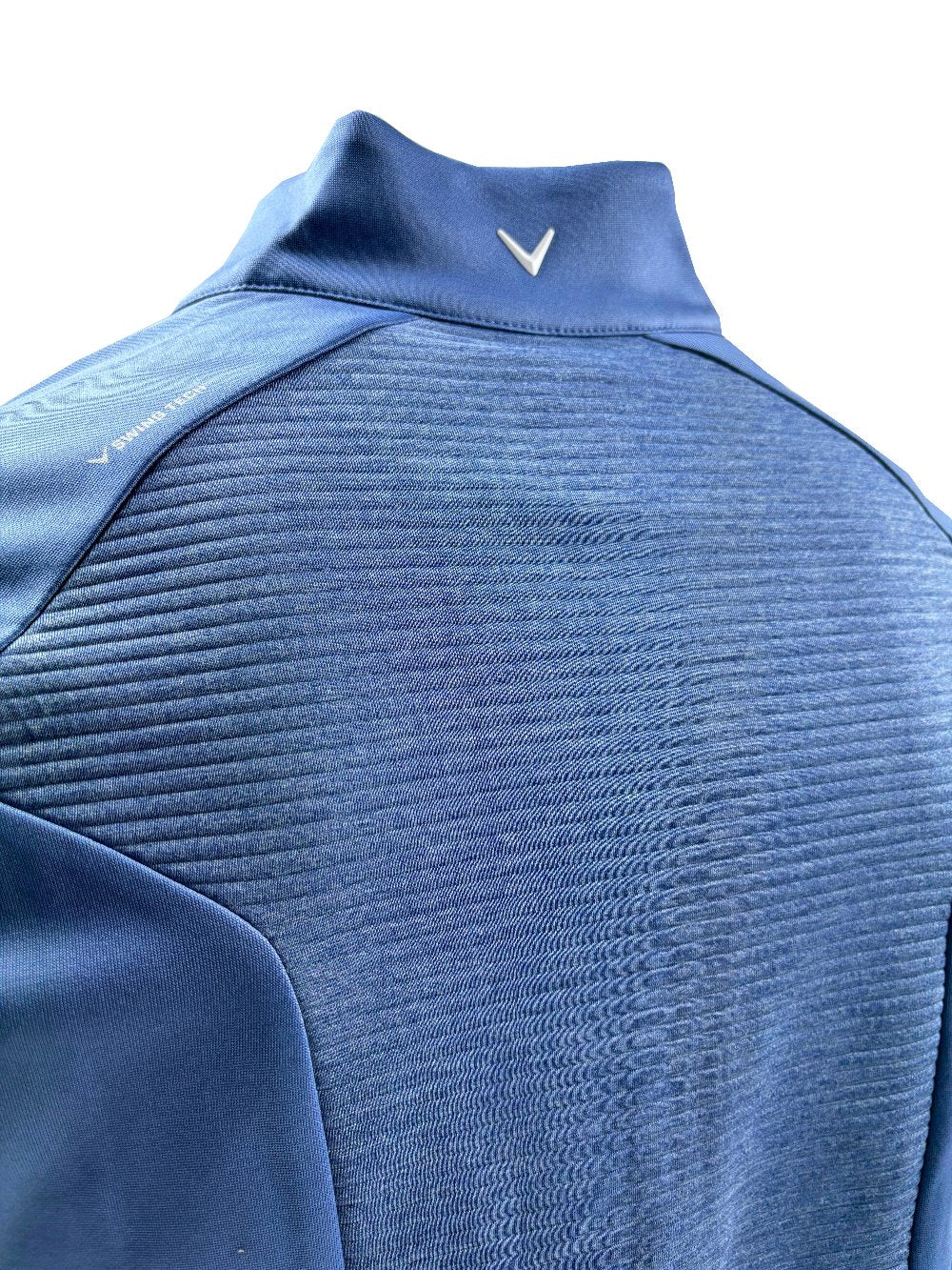 Callaway Golf Ottoman Ribbed 1/4 Zip Pullover - Blue