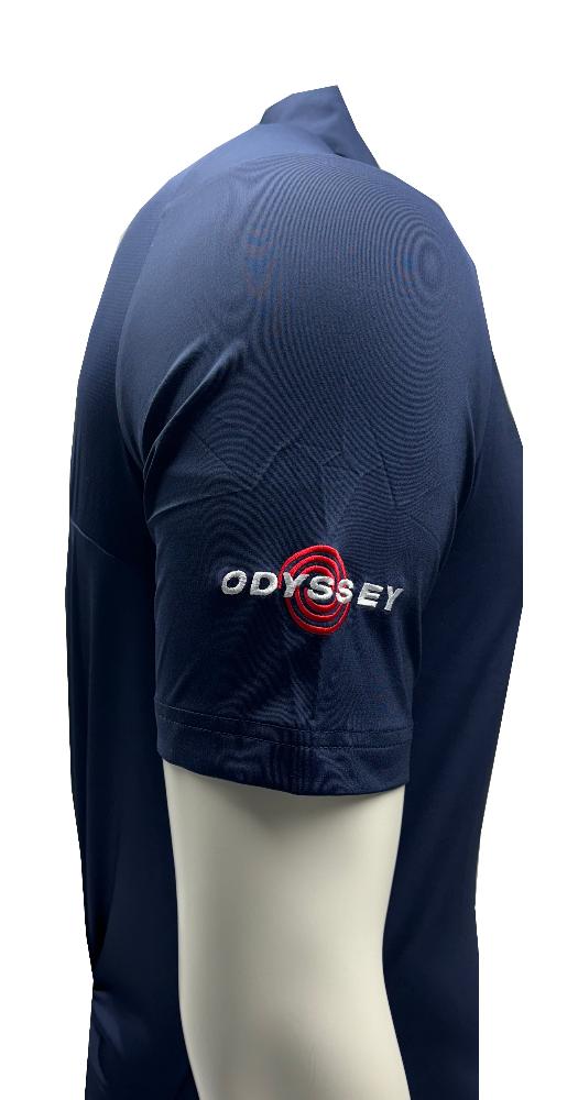 Callaway Golf 3 Chev Tour Polo Shirt - Odyssey Logo - Peacoat Navy