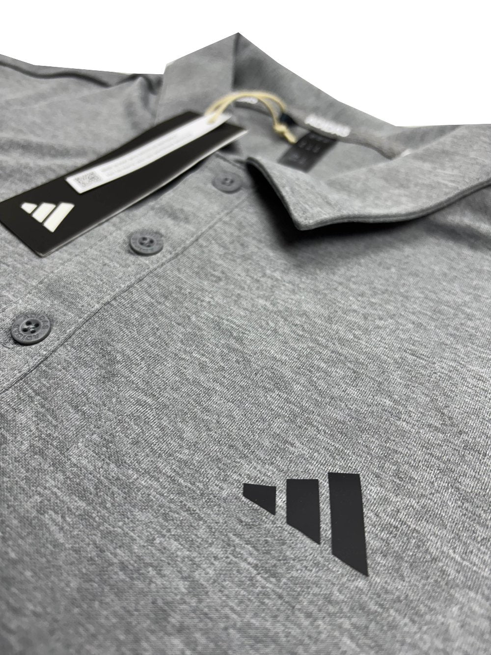 Adidas Golf Drive Heather Polo Shirt - Grey Three