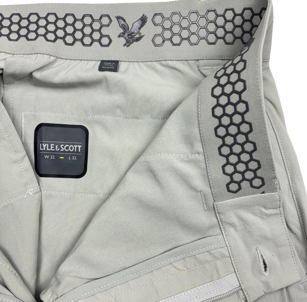 Lyle & Scott Golf Tech Stretch Golf Trousers - Pebble Light Grey