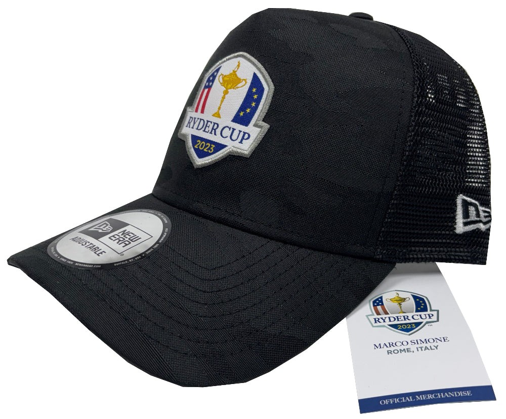 New Era Tonal Camo Trucker Mesh Ryder Cup 2023 Cap - Marco Simone