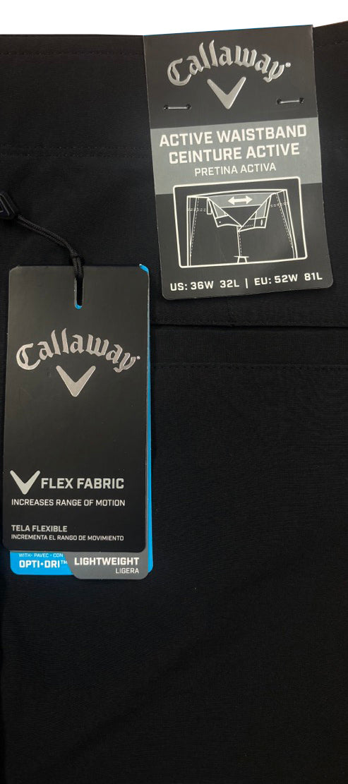 Callaway Chev II Lightweight Golf Trousers - Caviar Black