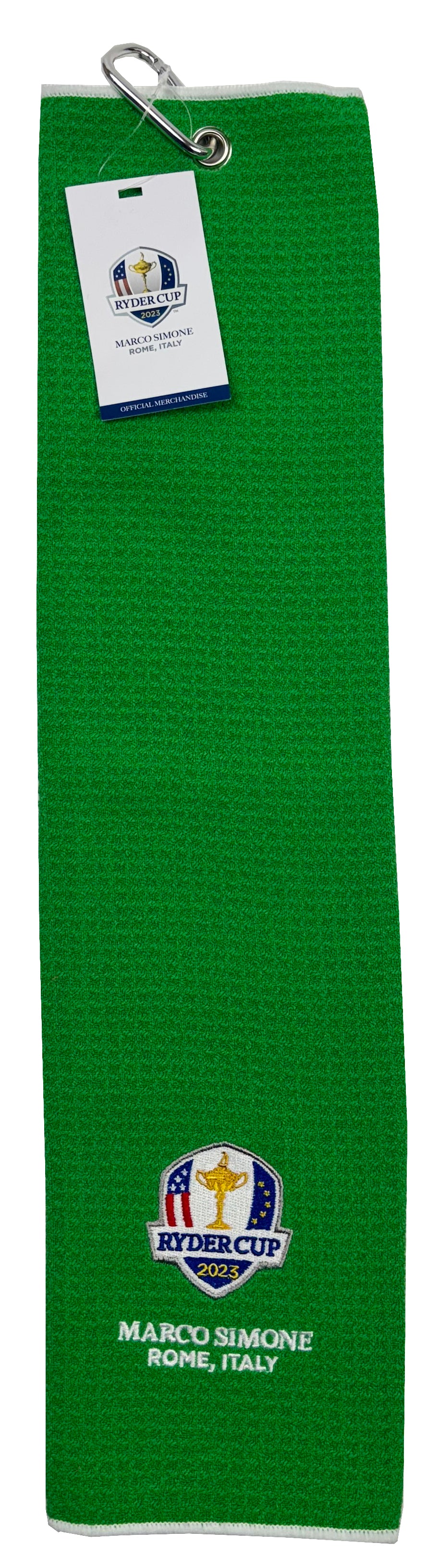 2023 Ryder Cup Microfibre Tri Fold Golf Towel - Green