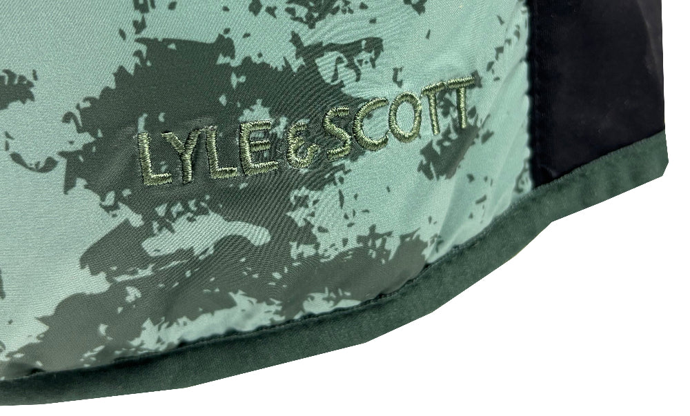 Lyle & Scott Golf Seafoam Print Primaloft Gilet - Cactus Green