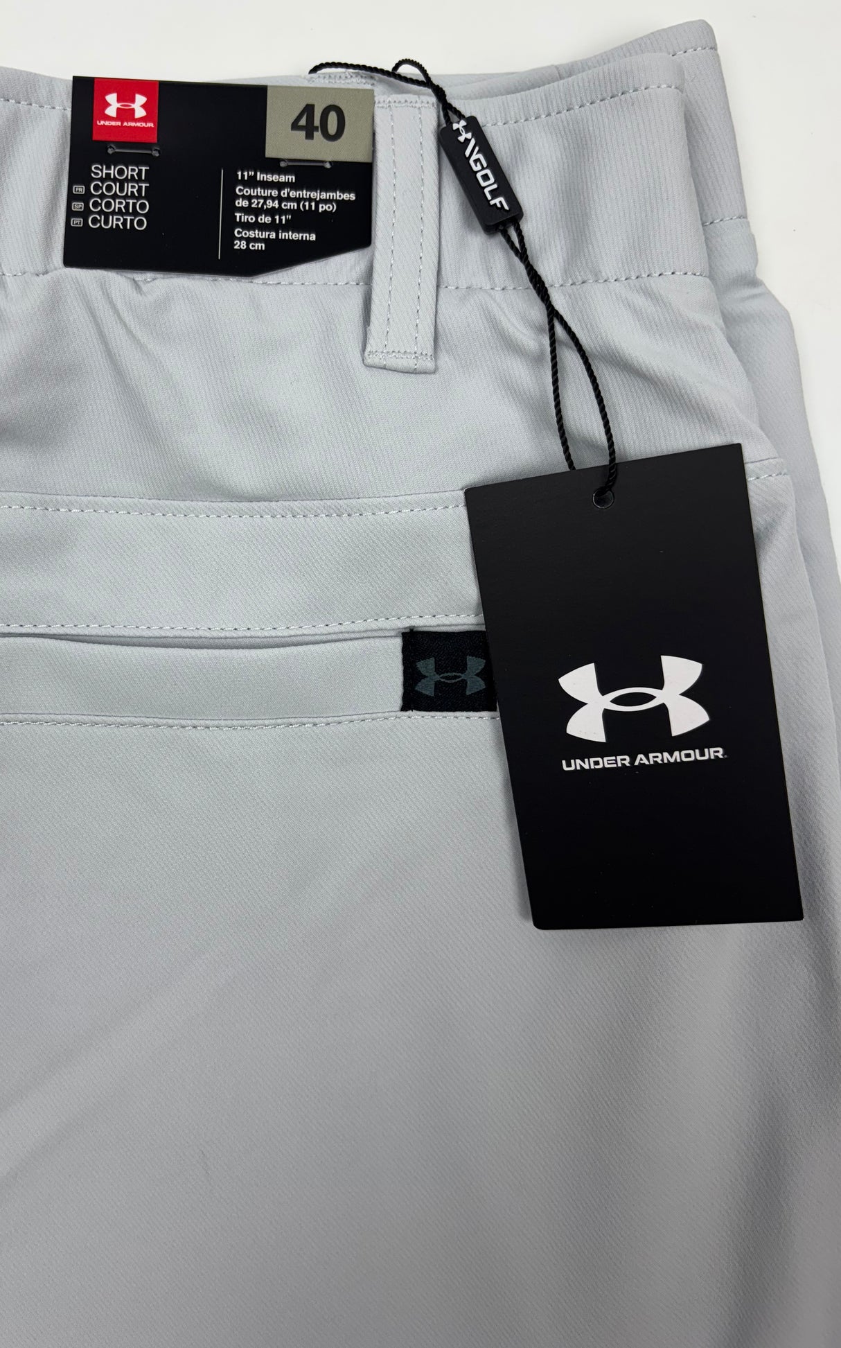 Under Armour EU Performance Taper Golf Shorts - Halo Grey