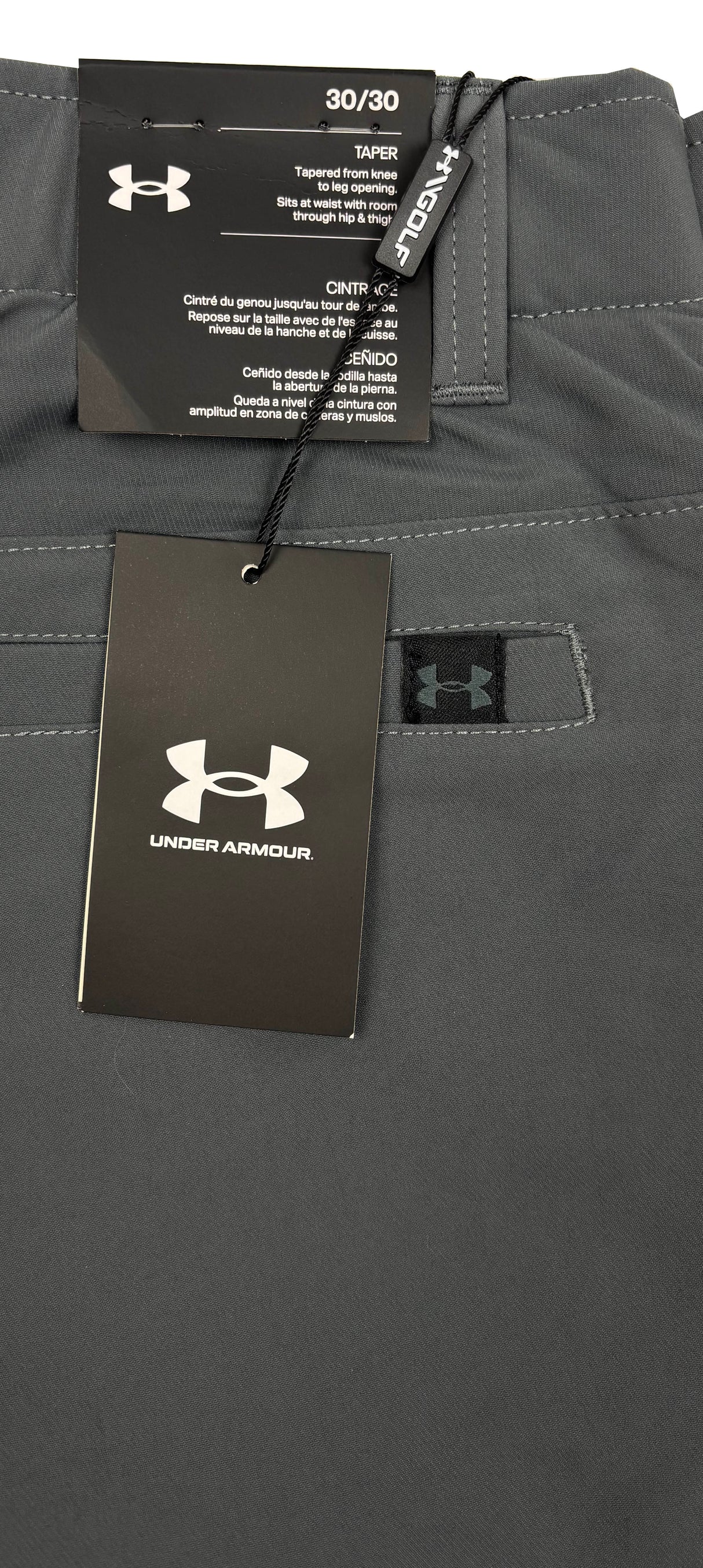 Under Armour EU Tech Tapered Golf Trousers - Dark Grey