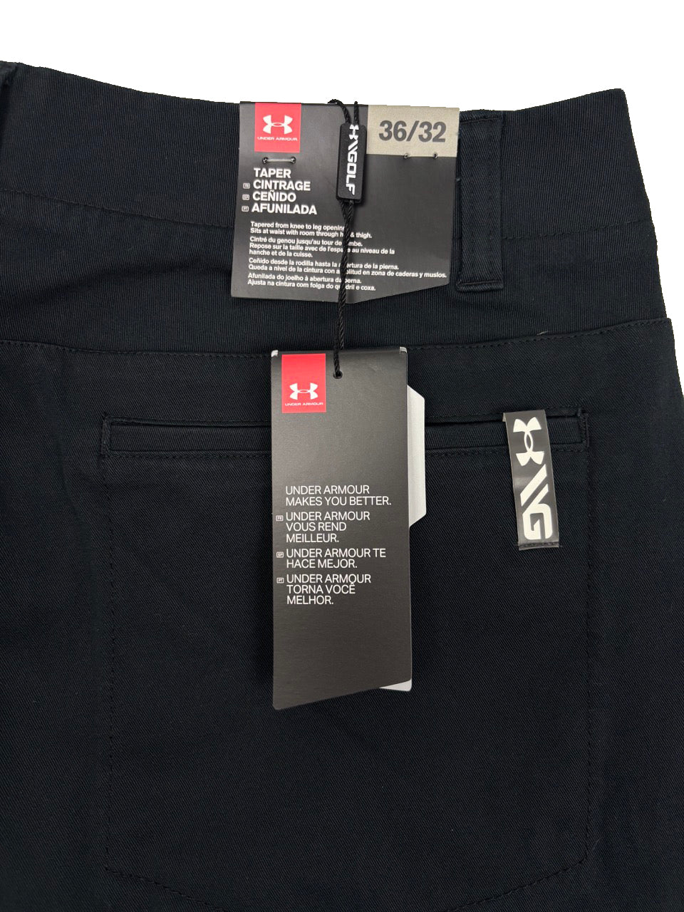 Under Armour Range Unlimited Tapered Premium Golf Trousers - Black