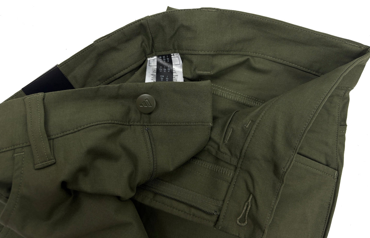 Adidas Golf Go-To 5 Pocket Tapered Golf Trousers - Olive Strata