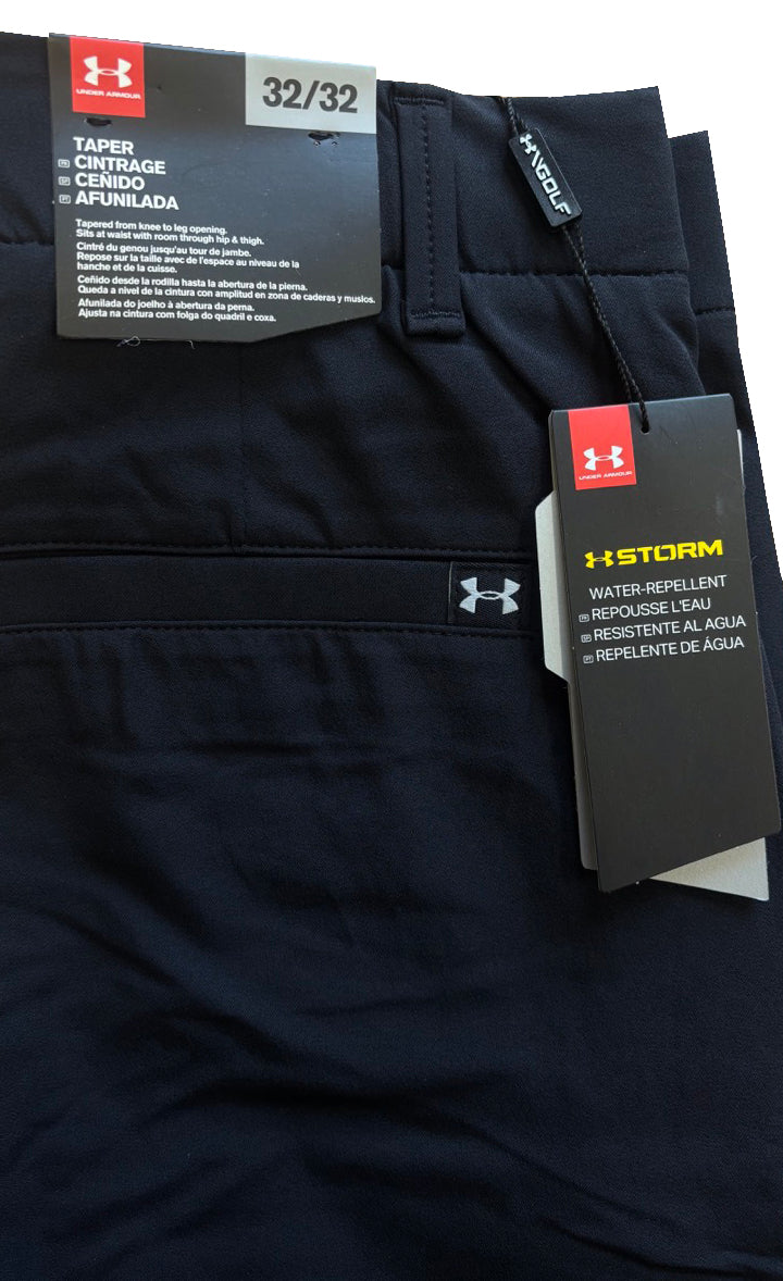 Under Armour Iso-Chill Tapered Golf Trousers - Black