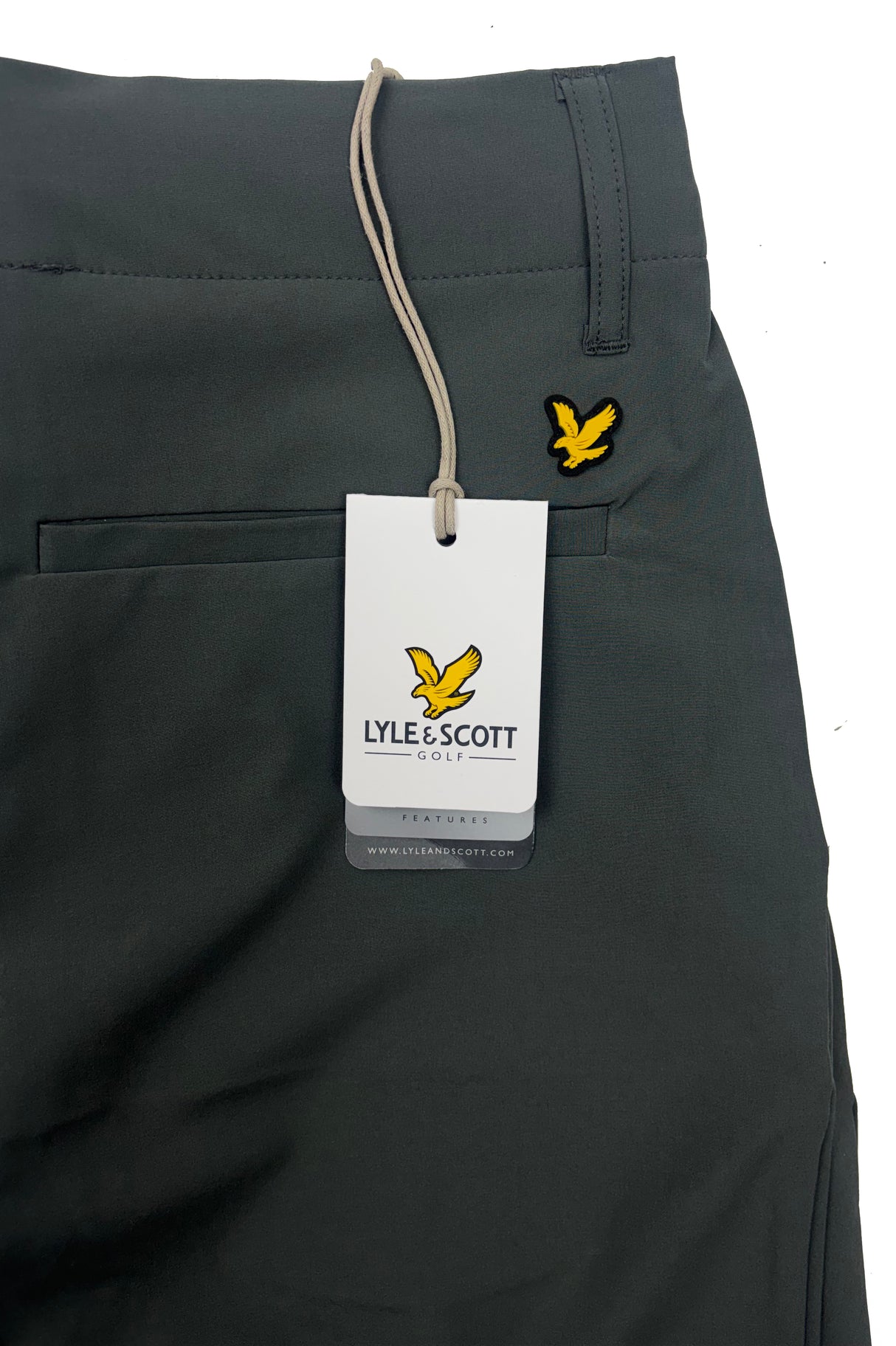 Lyle & Scott 5 Pocket Premium Tech Golf Shorts - Granite Grey