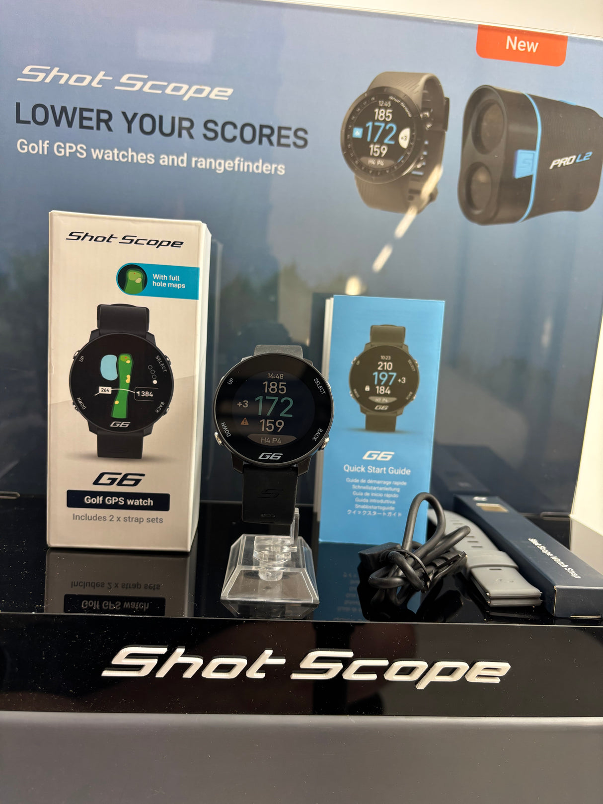 2026 Shot Scope G6 GPS Golf Watch - Used Once - Full Hole Maps