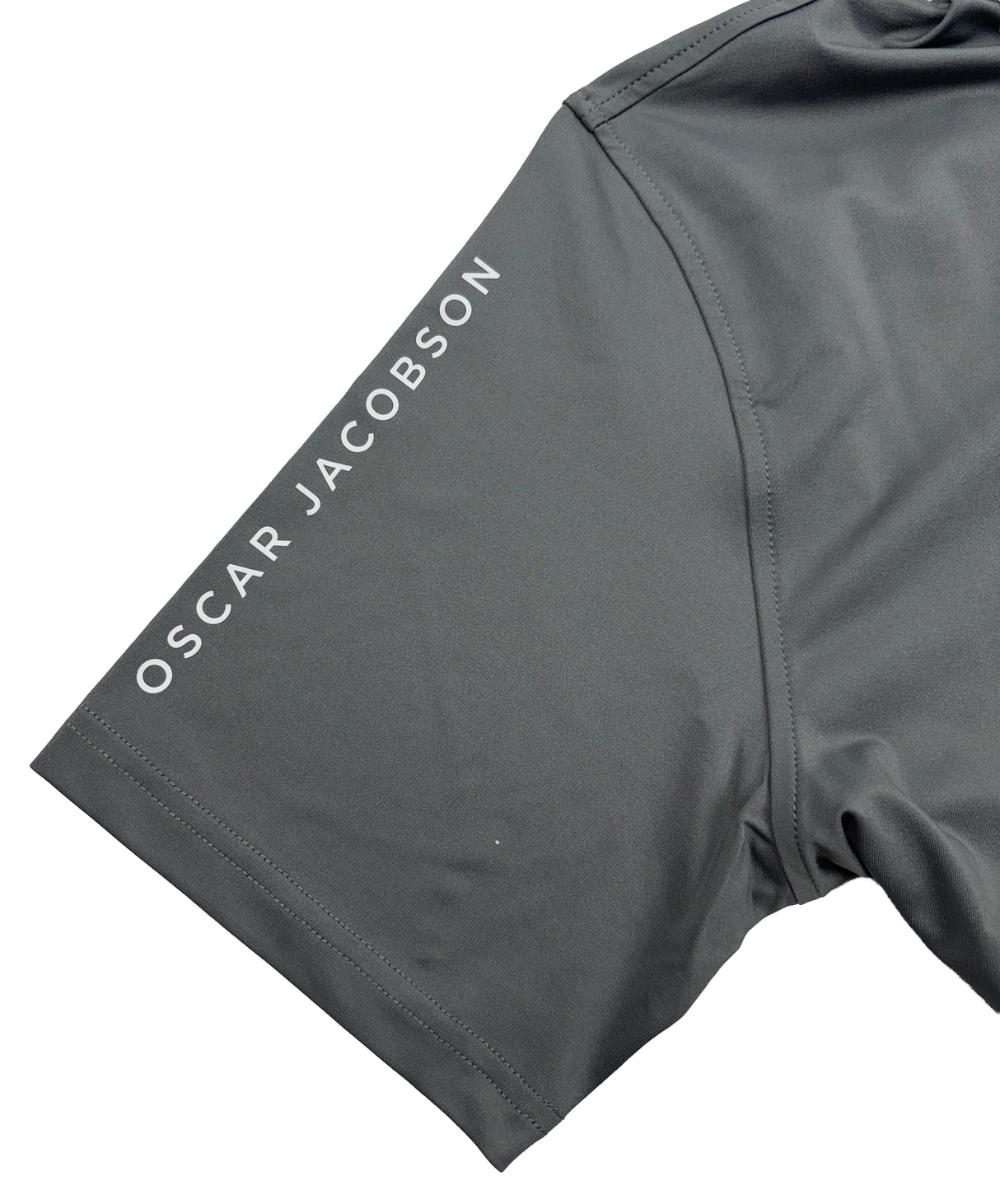 Oscar Jacobson Bullock Tech Golf Polo Shirt - Pewter Grey