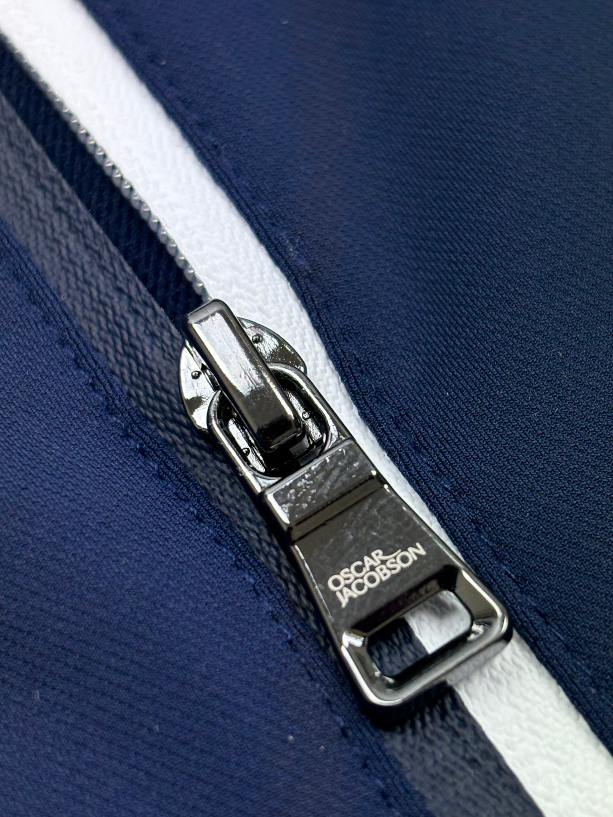 Oscar Jacobson Camber Tech Golf 1/4 Zip Pullover Mid Layer - Navy
