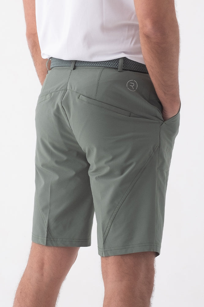 Reflo Icarian Performance Tech Golf Shorts - Dark Forest Green