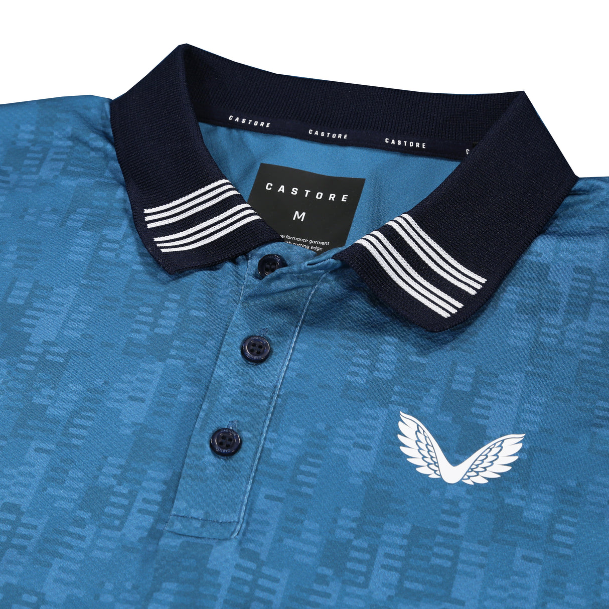 Castore Graphic Golf Polo Shirt - Geo Print