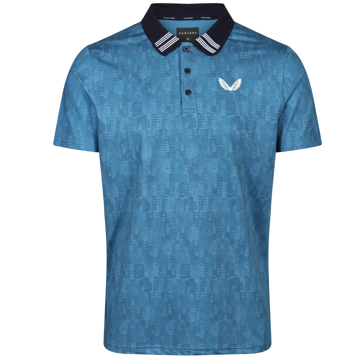 Castore Graphic Golf Polo Shirt - Geo Print