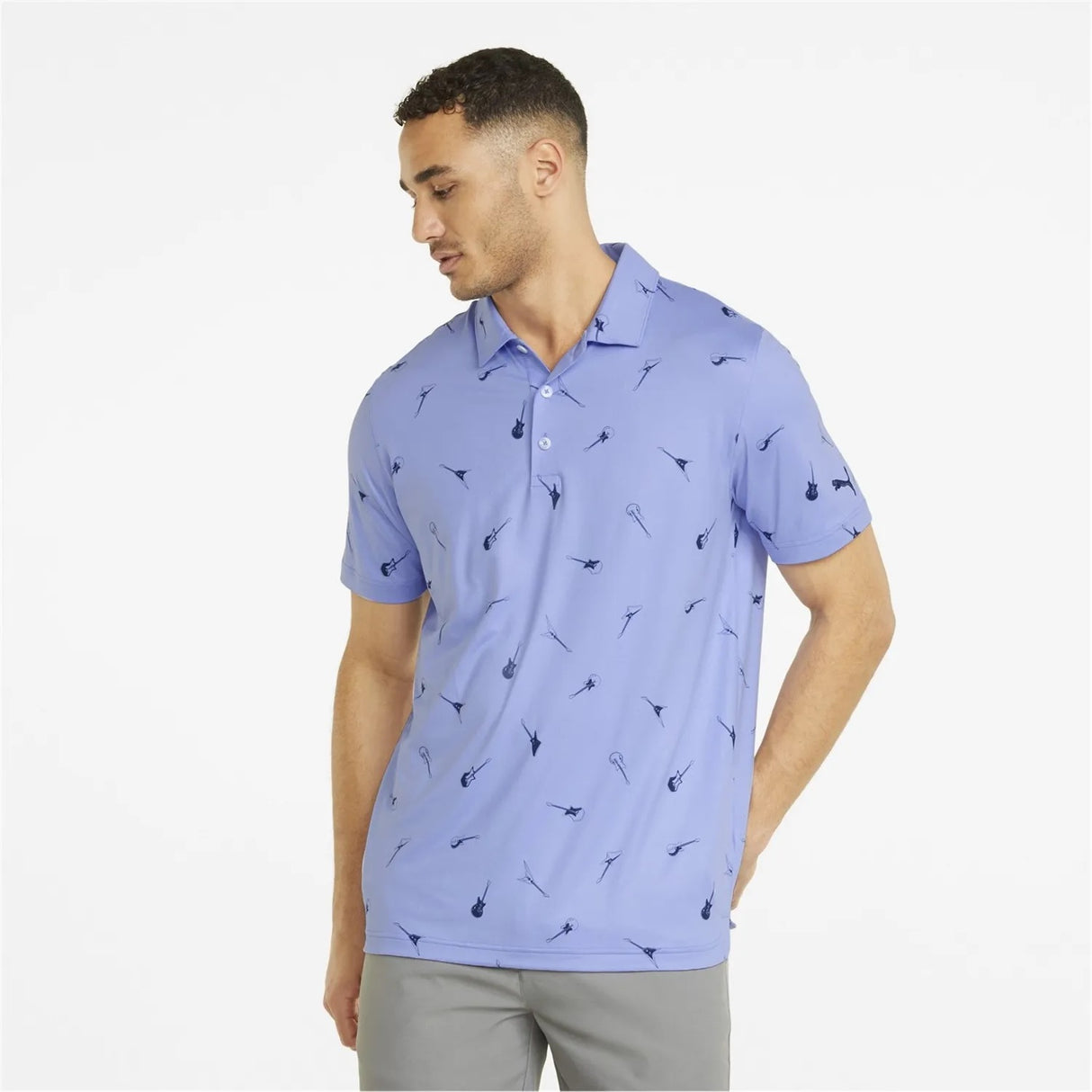 Puma Chords Guitar Print Golf Polo Shirt