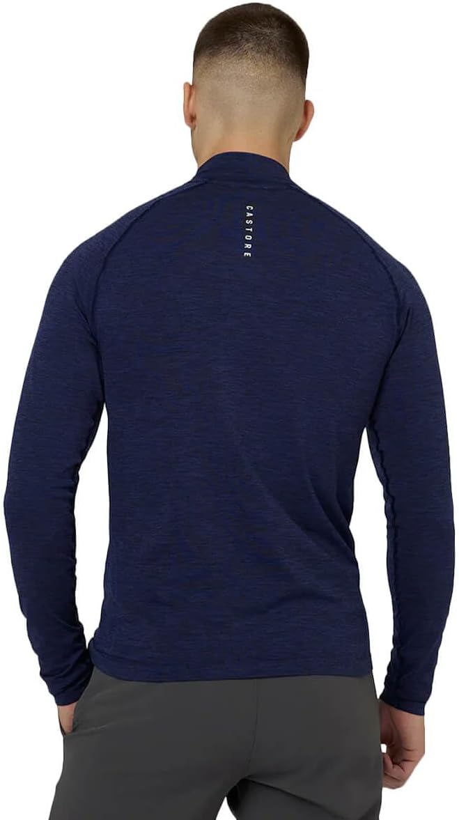 Castore Seamless Tour Performance Golf 1/4 Zip - Midnight Navy Marl