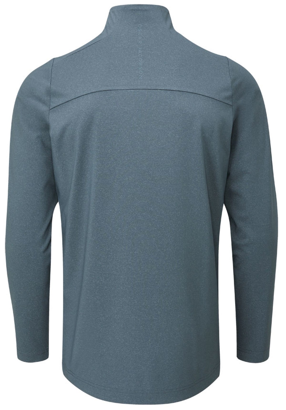 Oscar Jacobson Lawton Tour Marl 1/4 Zip Pullover - China Blue Marl