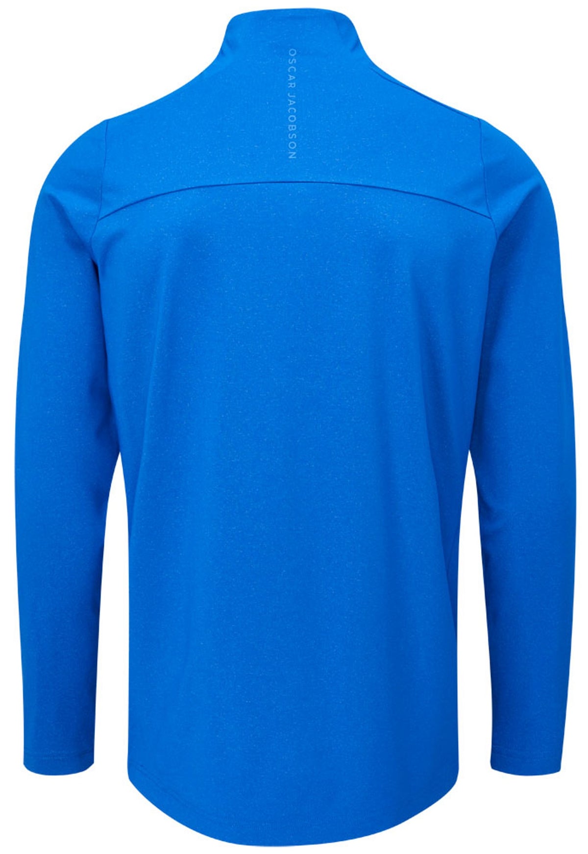 Oscar Jacobson Lawton Tour Marl 1/4 Zip Pullover - Electric Blue Marl