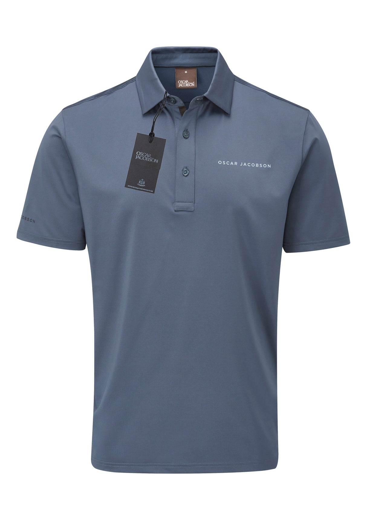 Oscar Jacobson Chap II Tour Golf Polo Shirt - China Blue