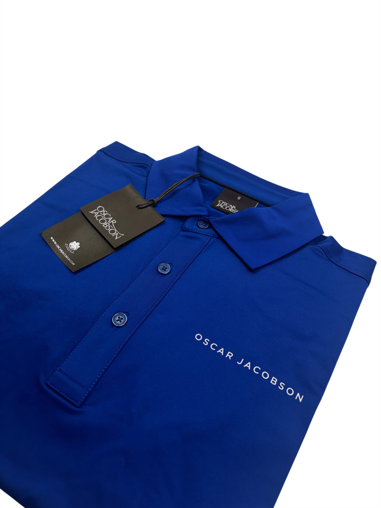 Oscar Jacobson Chap II Tour Golf Polo Shirt - Electric Blue