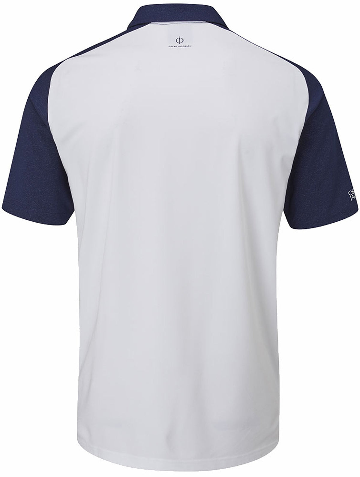 Oscar Jacobson Gilman Tour Colour Block Golf Polo Shirt - Navy / White