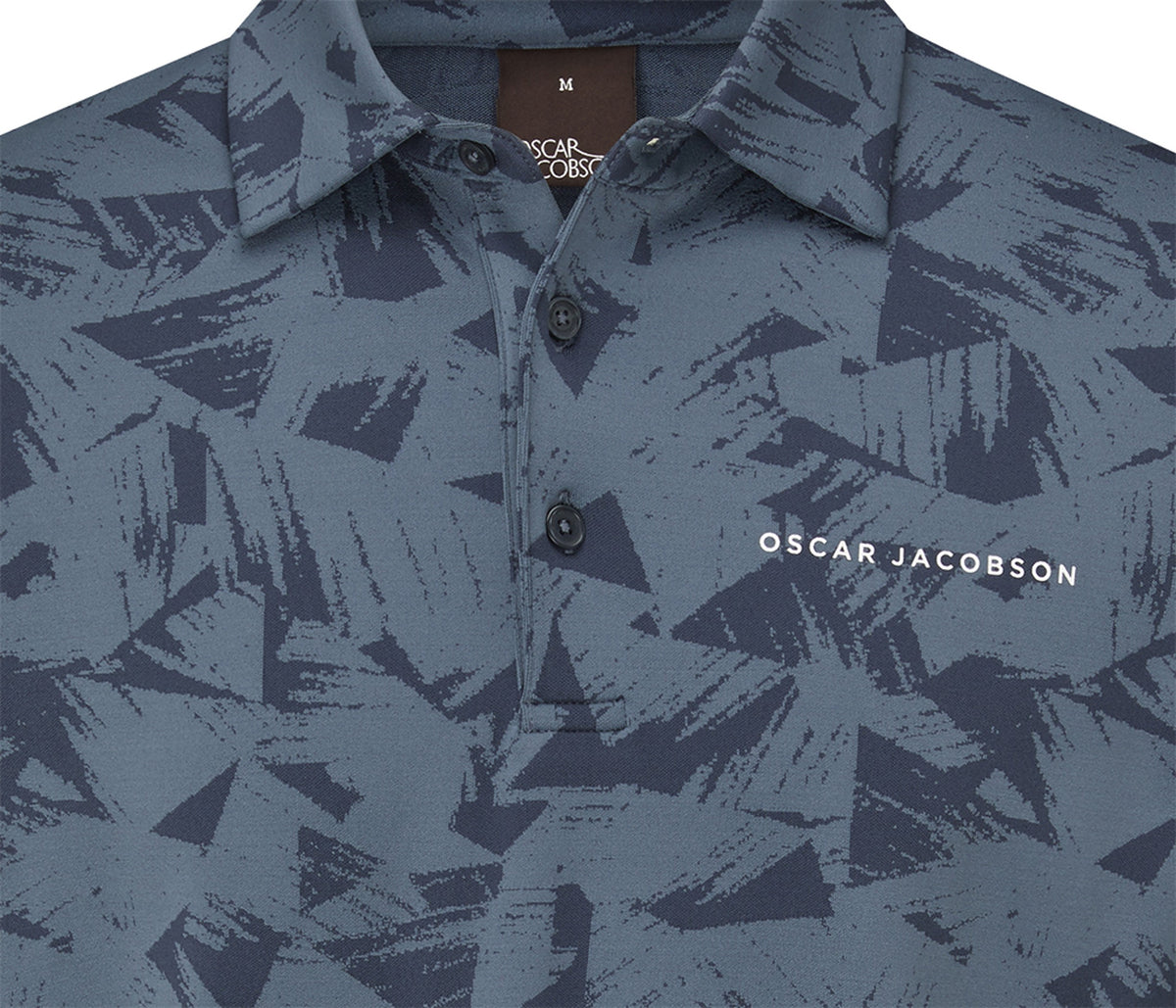 Oscar Jacobson Kingswood Tour Tech Golf Polo Shirt - China Blue