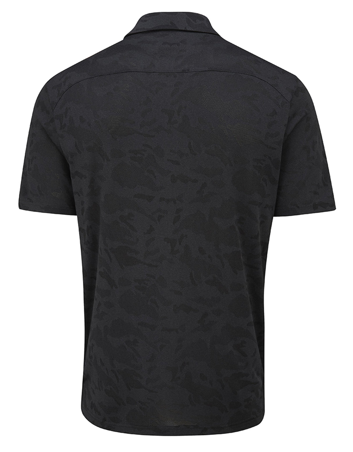 Oscar Jacobson Fairmile Tour Tech Vent Camo Golf Polo Shirt - Black