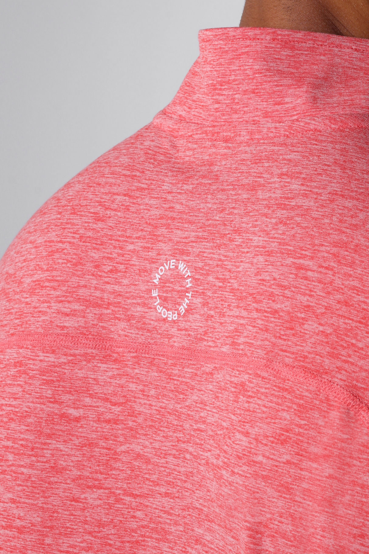 Reflo Purus 1/4 Zip Tech Golf Midlayer - Red Coral Marl