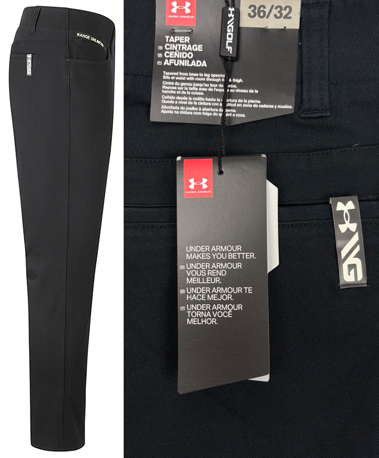 Under Armour Range Unlimited Tapered Premium Golf Trousers - Black