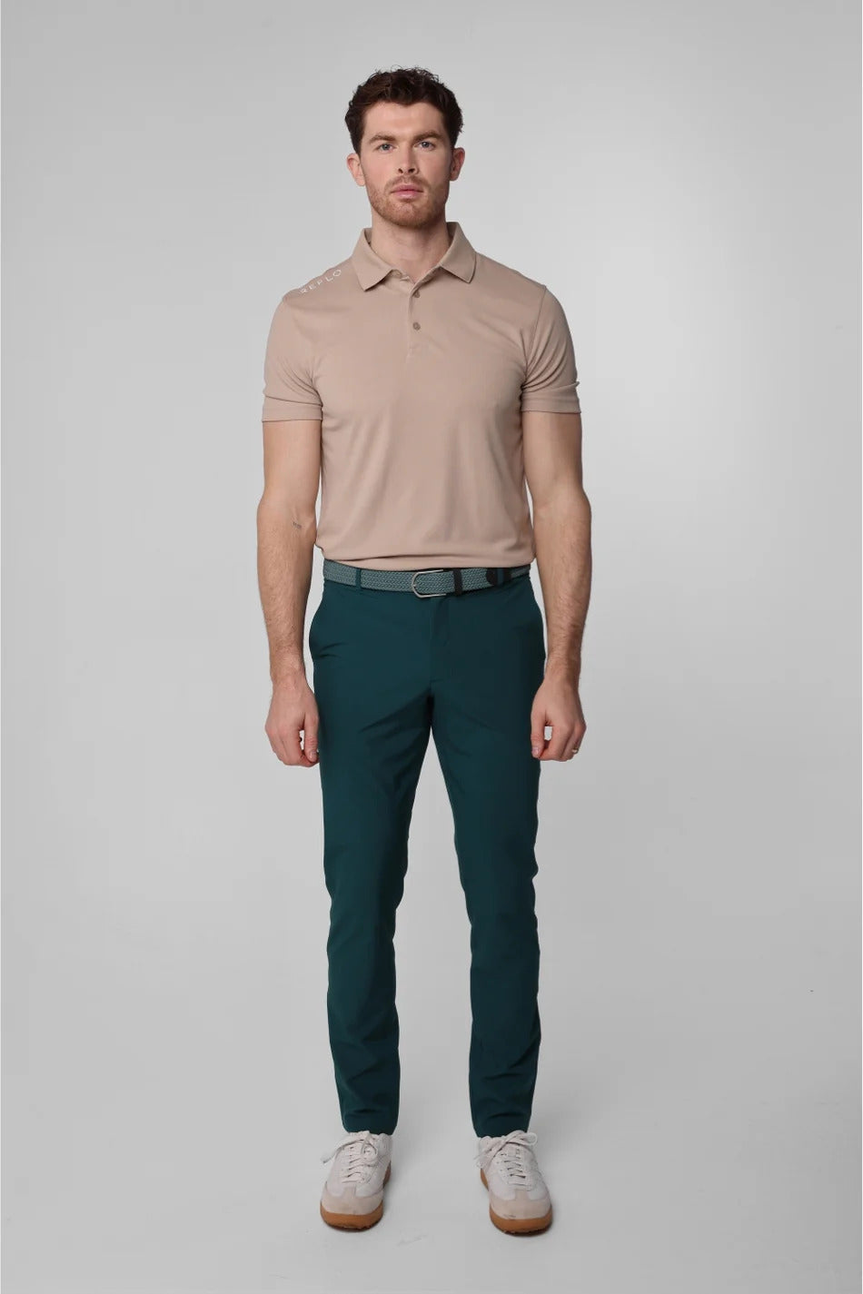 Reflo Sindra 2.0 Performance Stretch Tapered Golf Trousers - Warm Green