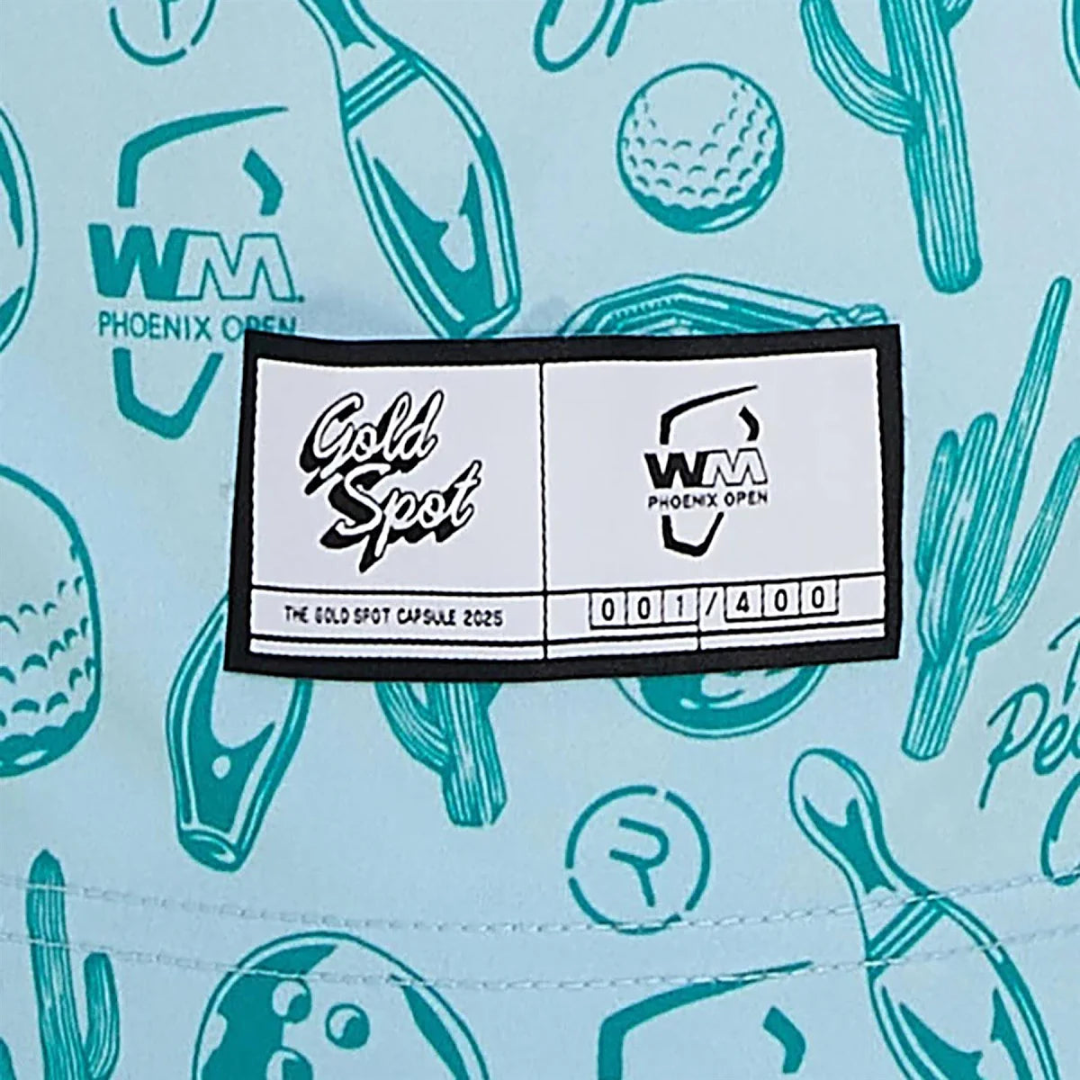 Reflo Strike Graphic LTD Edition Print Golf Polo Shirt - Green / Blue