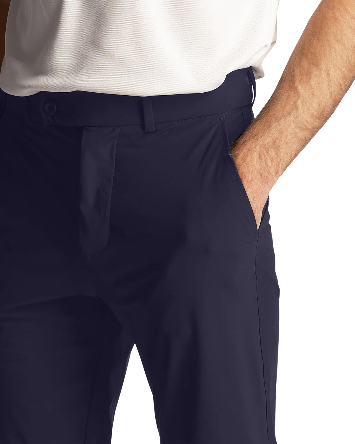 Lyle & Scott Golf Airlight Modern Cuffed Jogger Golf Trousers - Dark Navy