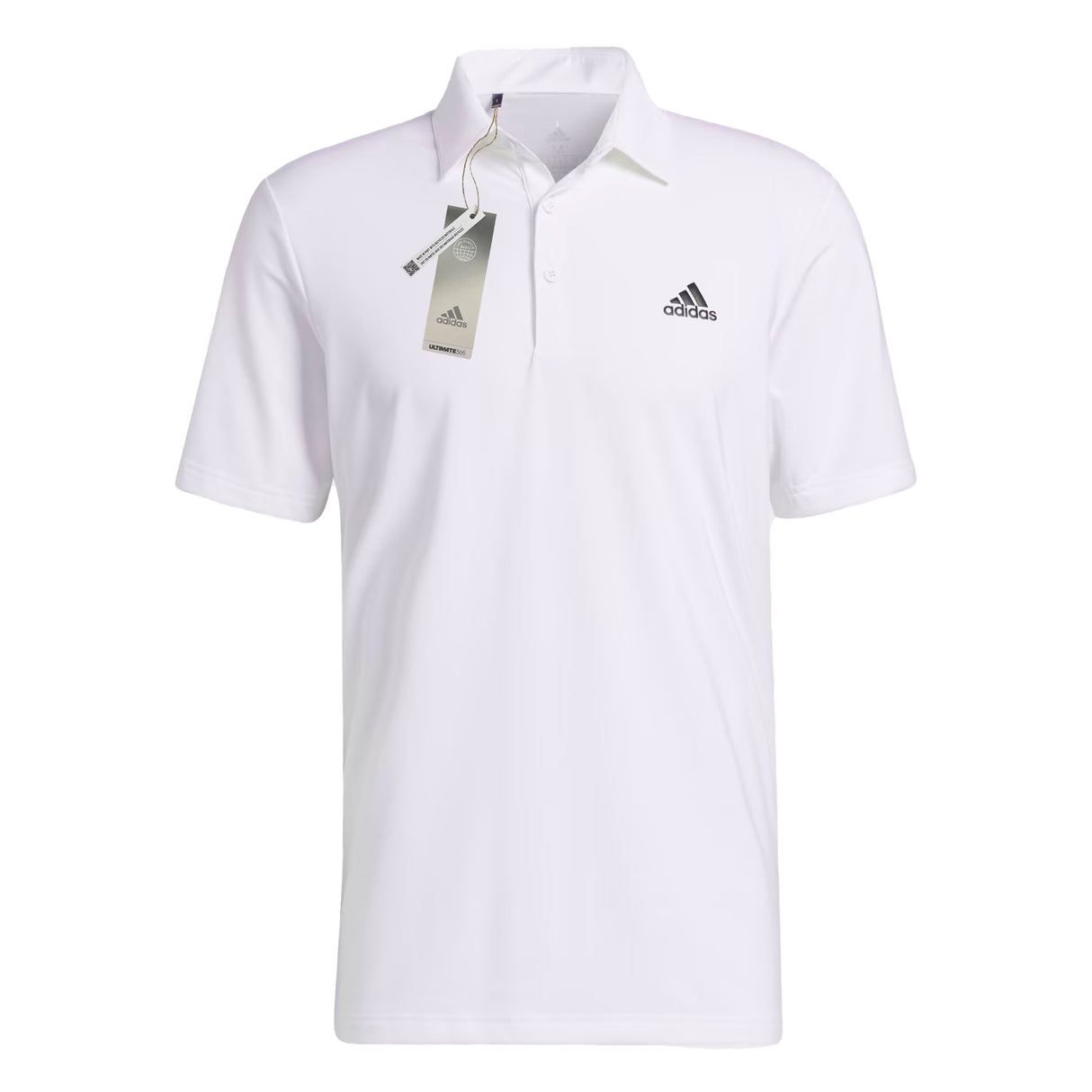 Adidas Ultimate 365 Solid Left Chest Logo Polo Shirt - White