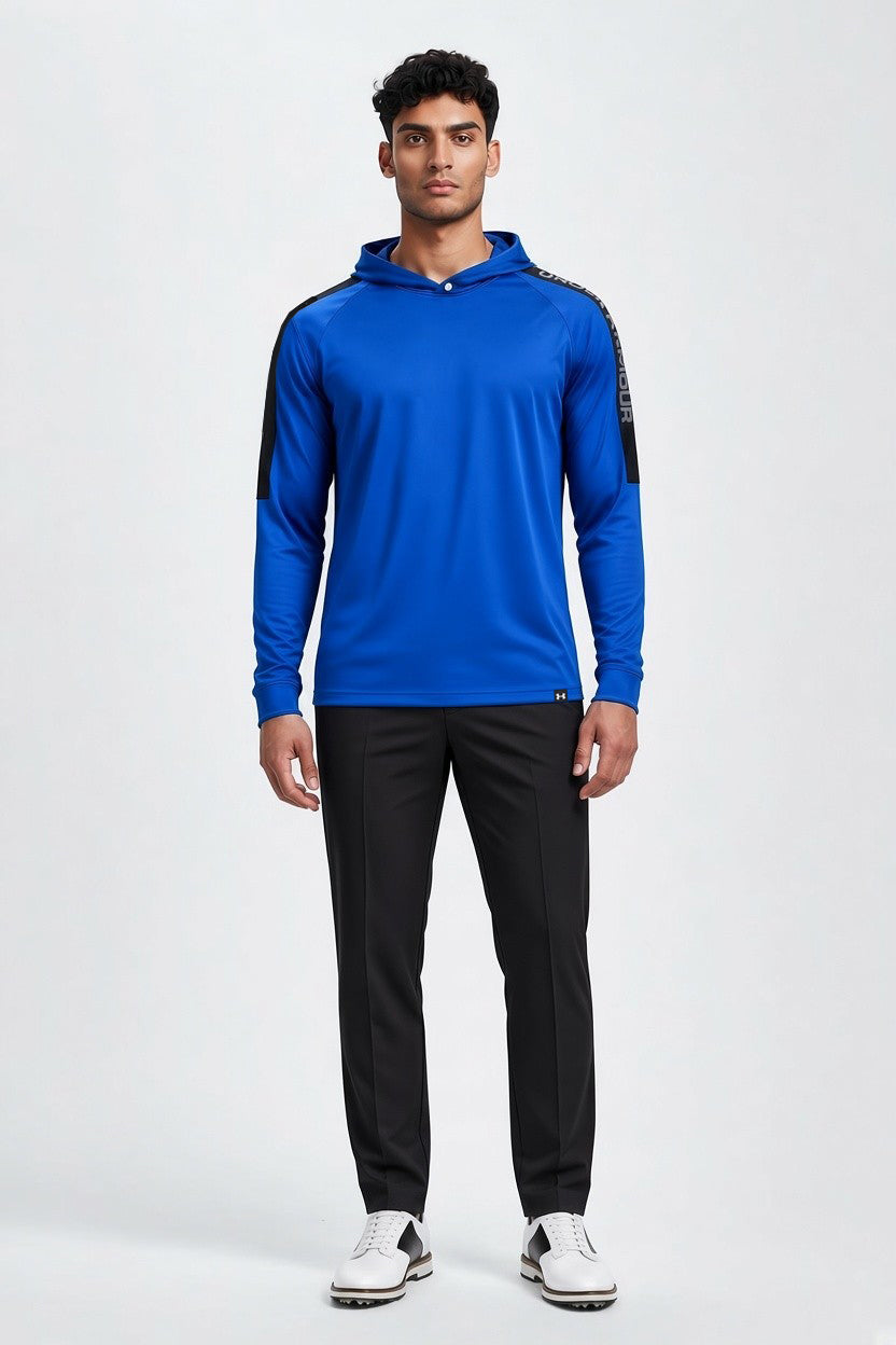 Under Armour Playoff Golf Hoodie Mid Layer - Tech Blue