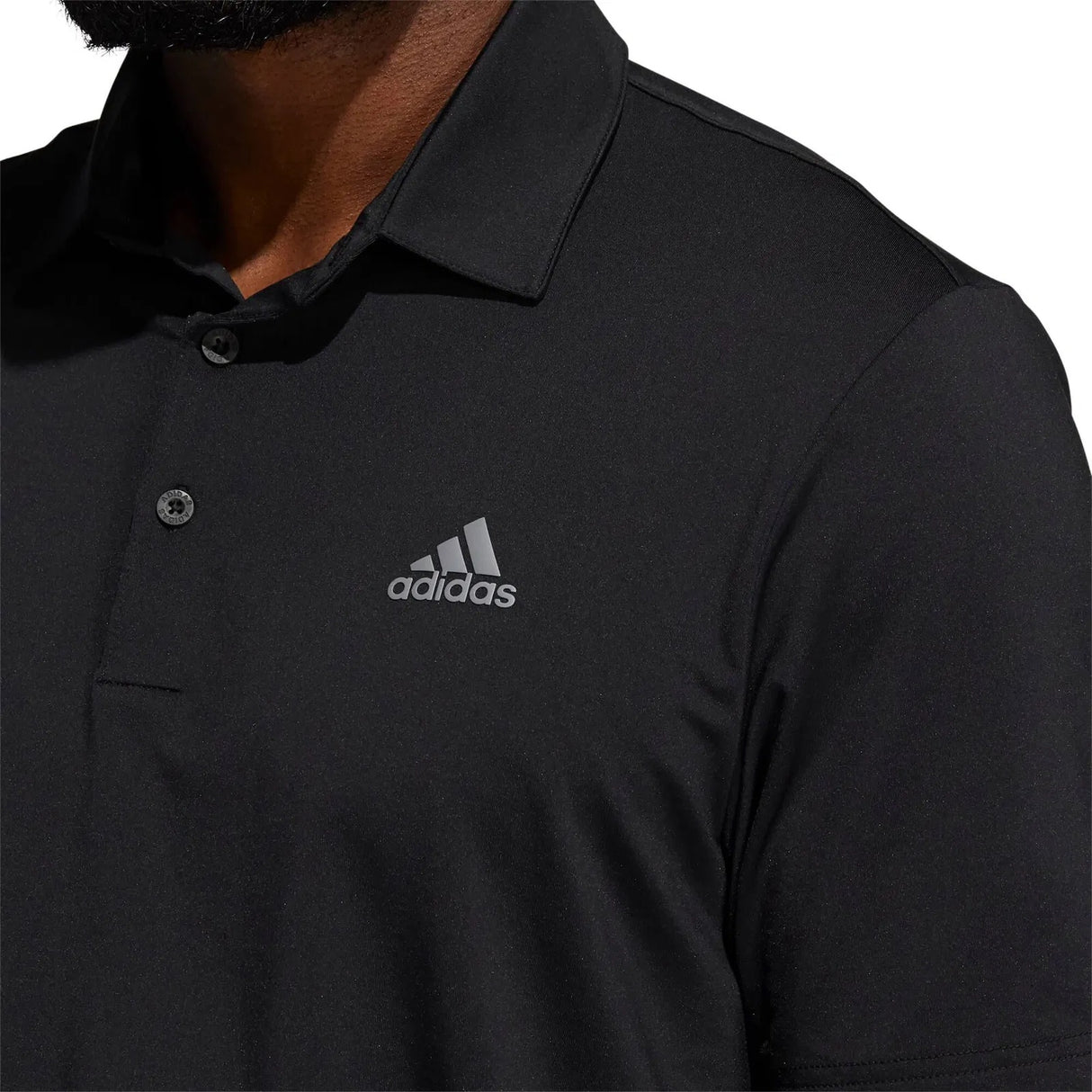 Adidas Ultimate 365 Solid Left Chest Logo Polo Shirt - Black