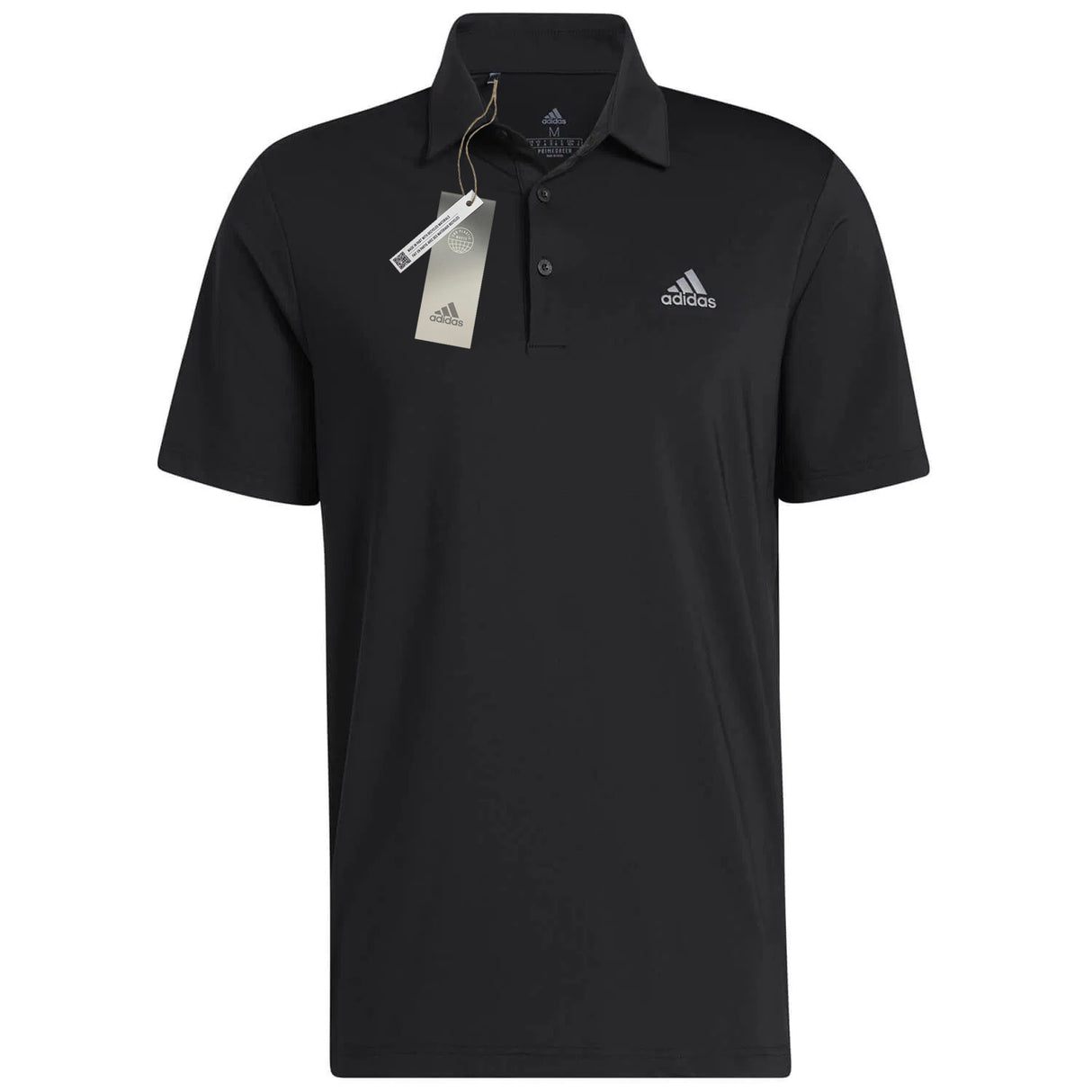 Adidas Ultimate 365 Solid Left Chest Logo Polo Shirt - Black
