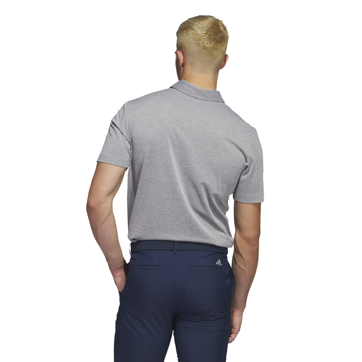 Adidas Golf Drive Heather Polo Shirt - Grey Three
